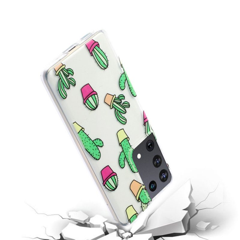 Hoesje voor Samsung Galaxy S21 Ultra 5G Minicactus