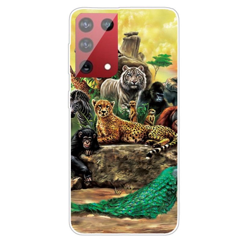 Hoesje voor Samsung Galaxy S21 Ultra 5G Safaridieren