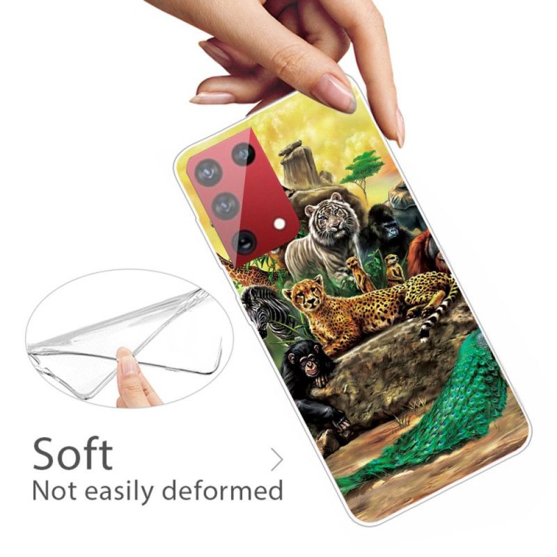 Hoesje voor Samsung Galaxy S21 Ultra 5G Safaridieren