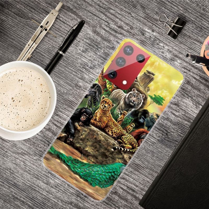 Hoesje voor Samsung Galaxy S21 Ultra 5G Safaridieren