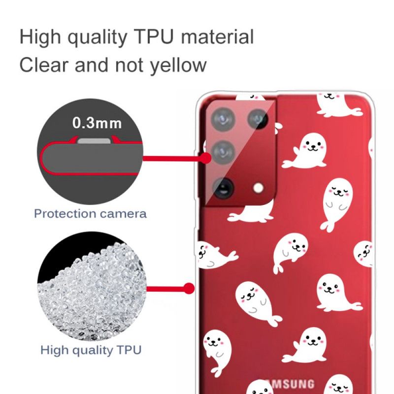Hoesje voor Samsung Galaxy S21 Ultra 5G Topzeeleeuwen