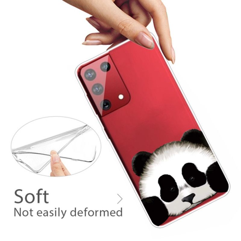 Hoesje voor Samsung Galaxy S21 Ultra 5G Transparante Panda