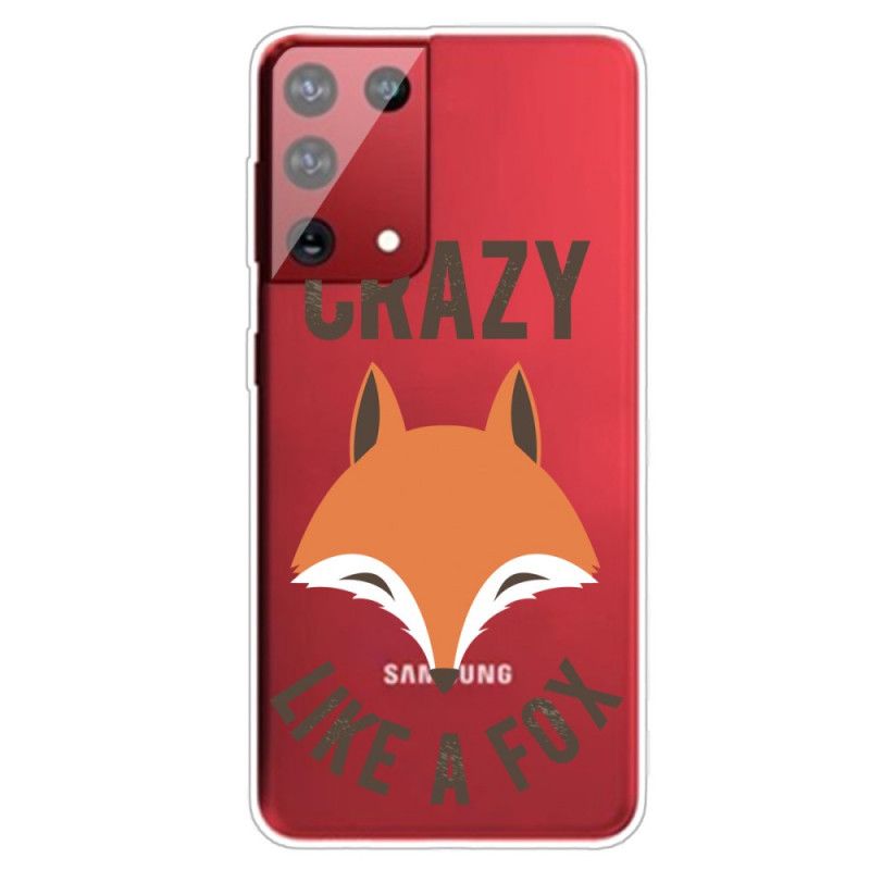 Hoesje voor Samsung Galaxy S21 Ultra 5G Vos / Gek Als Een Vos