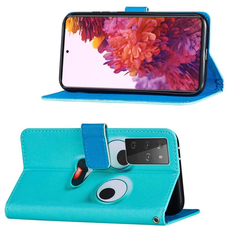 Leren Hoesje Samsung Galaxy S21 Ultra 5G Bloop