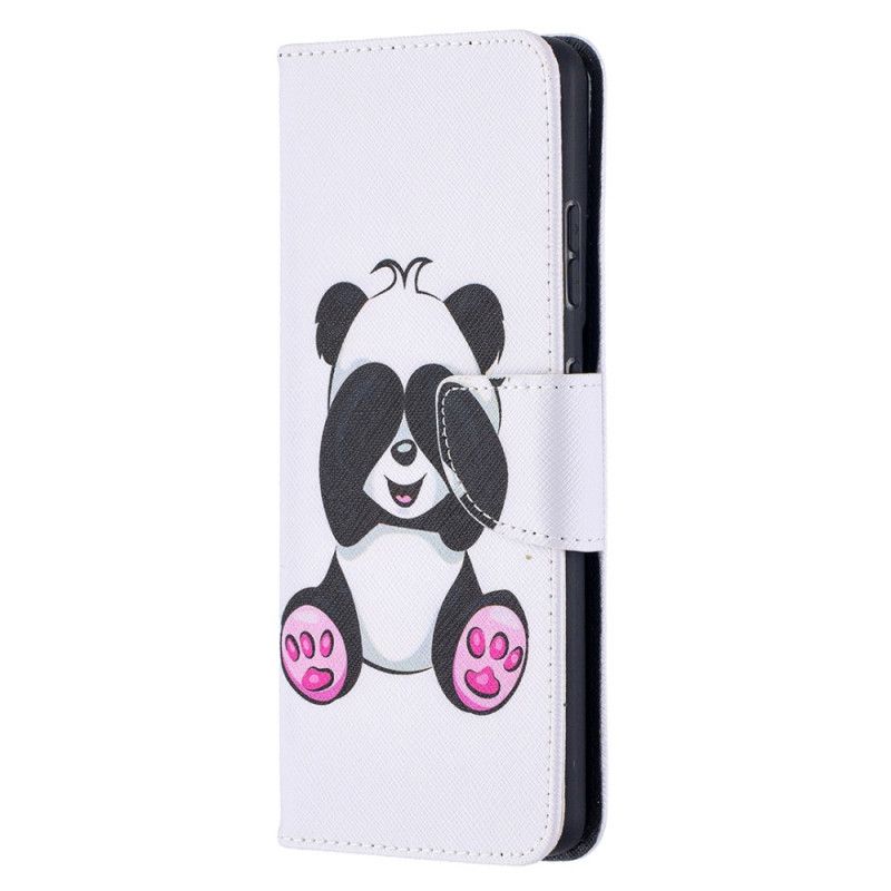 Leren Hoesje Samsung Galaxy S21 Ultra 5G Leuke Panda