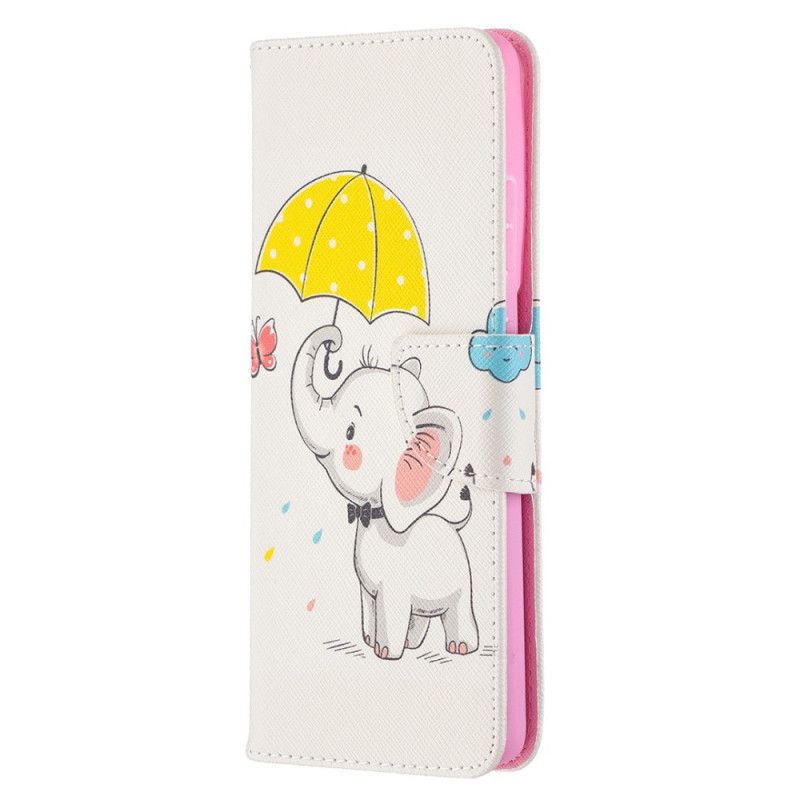Leren Hoesje Samsung Galaxy S21 Ultra 5G Telefoonhoesje Babyolifant