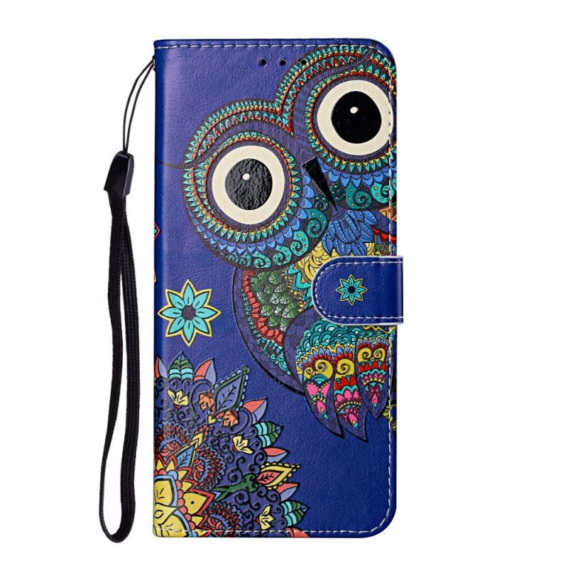 Leren Hoesje Samsung Galaxy S21 Ultra 5G Uil In Mandala