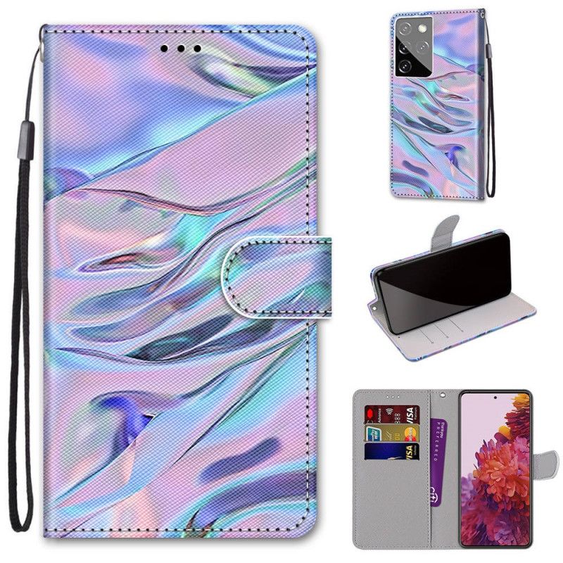 Leren Hoesje Samsung Galaxy S21 Ultra 5G Zoals Verf