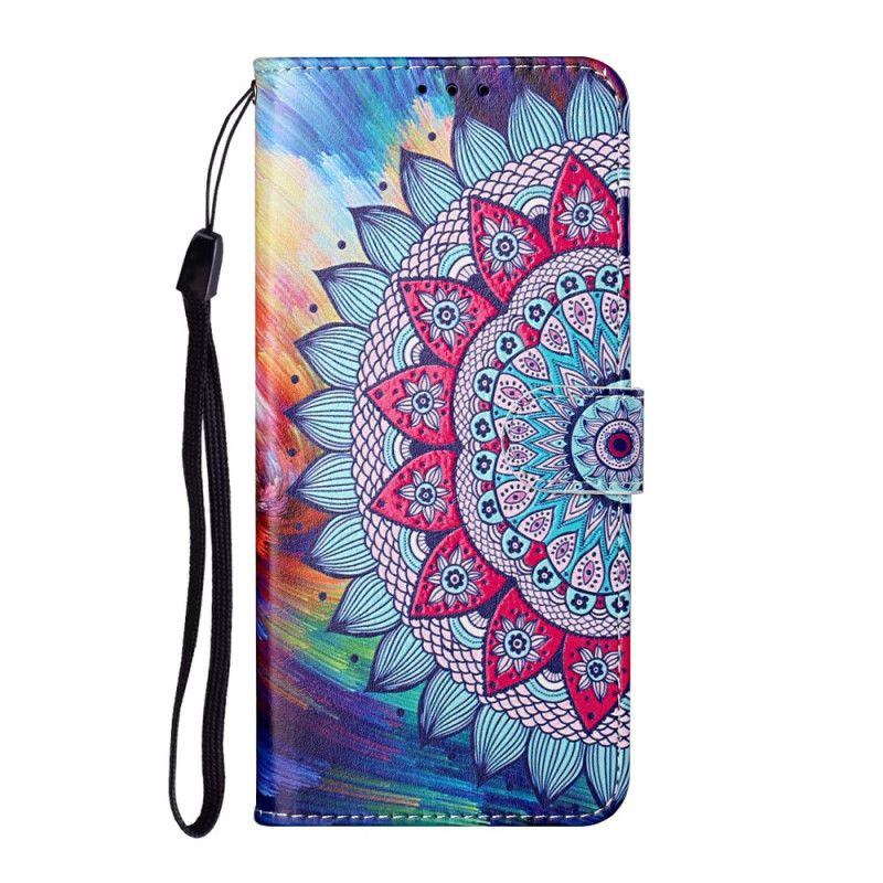 Leren Hoesje voor Samsung Galaxy S21 Ultra 5G Koning Mandala