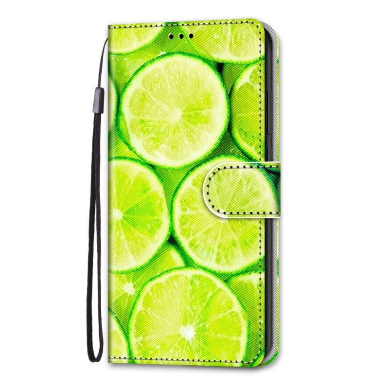 Leren Hoesje voor Samsung Galaxy S21 Ultra 5G Limoenen