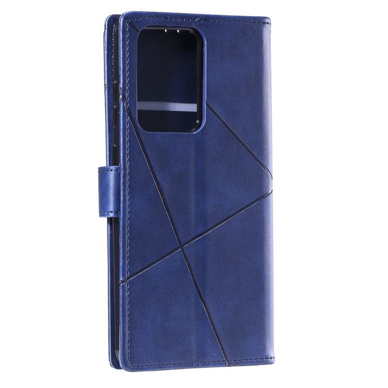 Leren Hoesje voor Samsung Galaxy S21 Ultra 5G Rood Zwart Diamant Imitatieleer