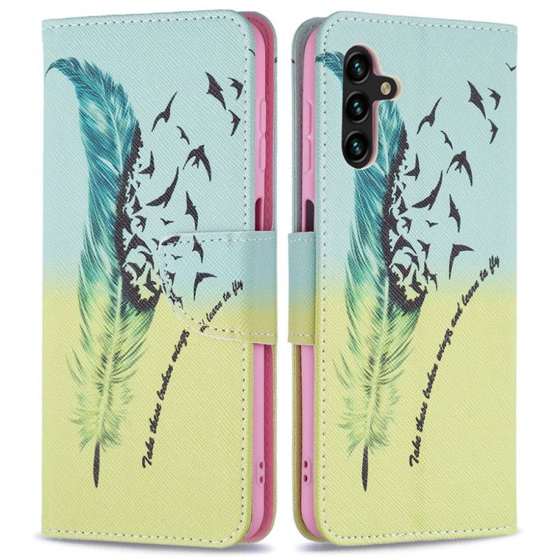 Flip Case Leren Samsung Galaxy A13 5g Leer Vliegen