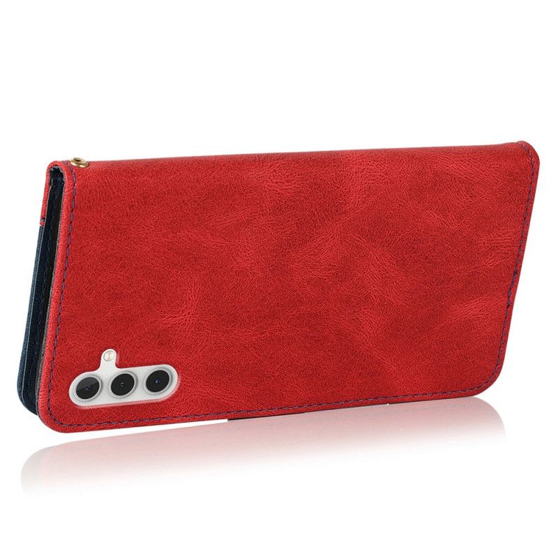 Folio-hoesje Samsung Galaxy A13 5g Kunstleer Bicolor Driehoek