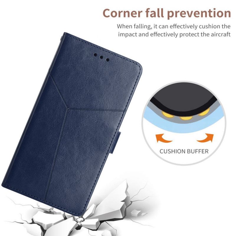 Folio-hoesje Samsung Galaxy A13 5g Stijl Leer Geo Y-ontwerp