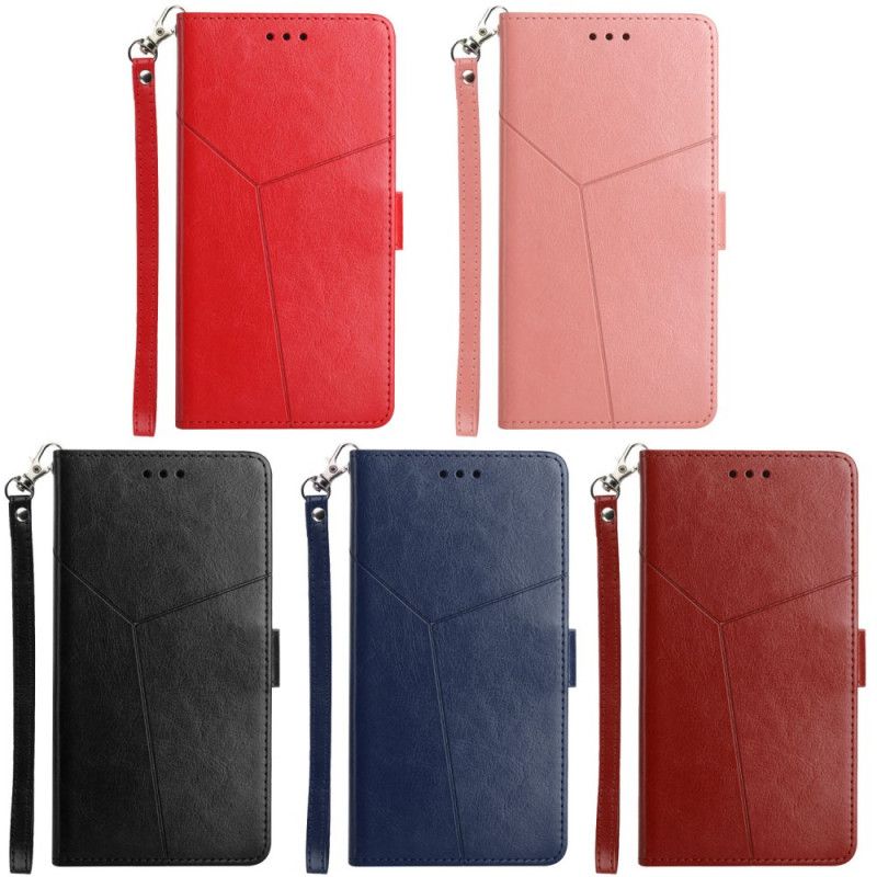 Folio-hoesje Samsung Galaxy A13 5g Stijl Leer Geo Y-ontwerp