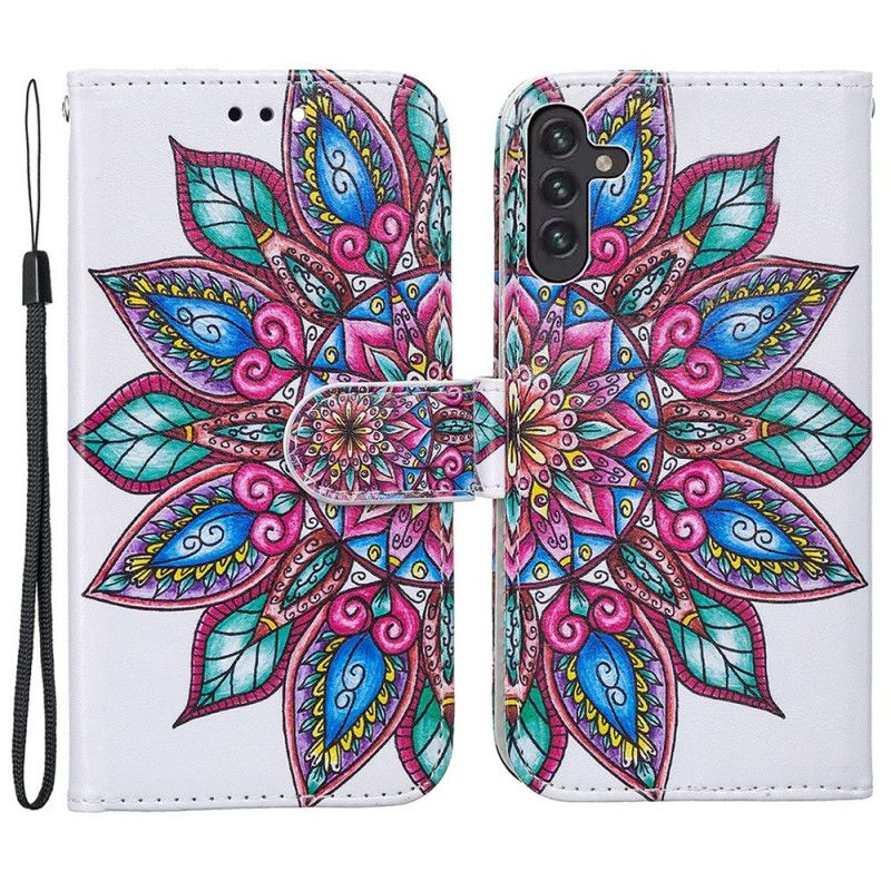 Folio-hoesje Samsung Galaxy A13 5g Telefoonhoesje Getekende Mandala