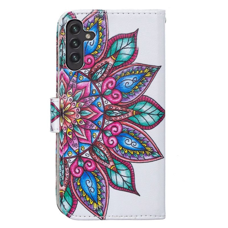 Folio-hoesje Samsung Galaxy A13 5g Telefoonhoesje Getekende Mandala