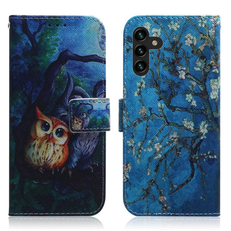 Folio-hoesje Samsung Galaxy A13 5g Telefoonhoesje Schilderij Van Uilen