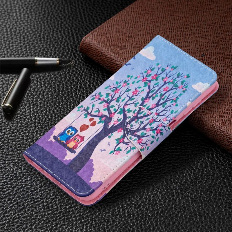 Folio-hoesje Samsung Galaxy A13 5g Uilen Op De Schommel
