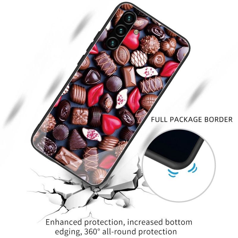 Hoesje Samsung Galaxy A13 5g Chocolade Gehard Glas Bescherming Hoesje