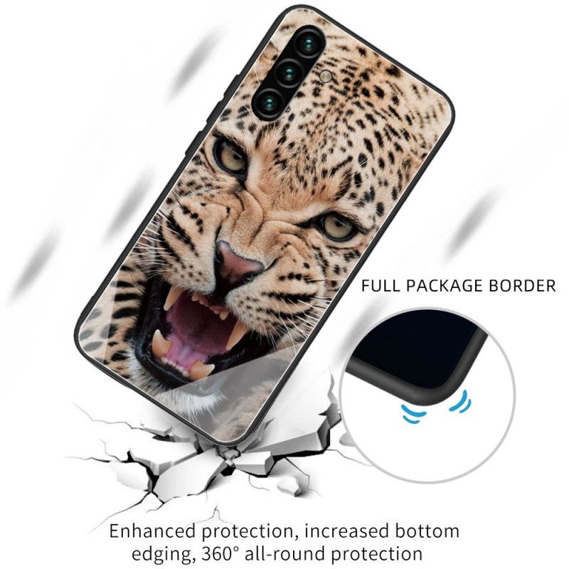 Hoesje Samsung Galaxy A13 5g Leopard Gehard Glas Bescherming Hoesje