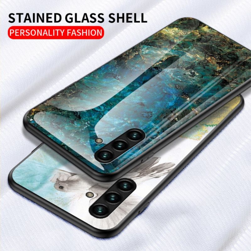 Hoesje Samsung Galaxy A13 5g Marmer Gehard Glas