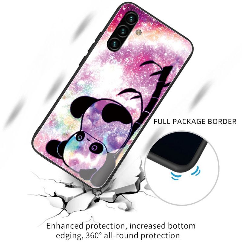 Hoesje Samsung Galaxy A13 5g Panda Gehard Glas Bescherming Hoesje