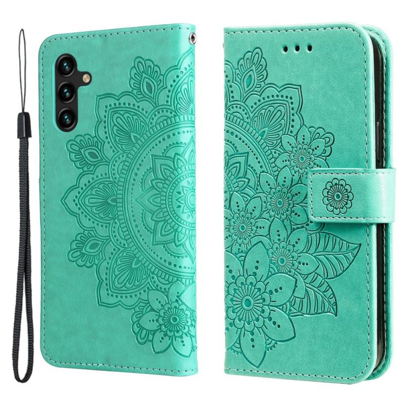 Leren Hoesje Samsung Galaxy A13 5g Bloemenmandala