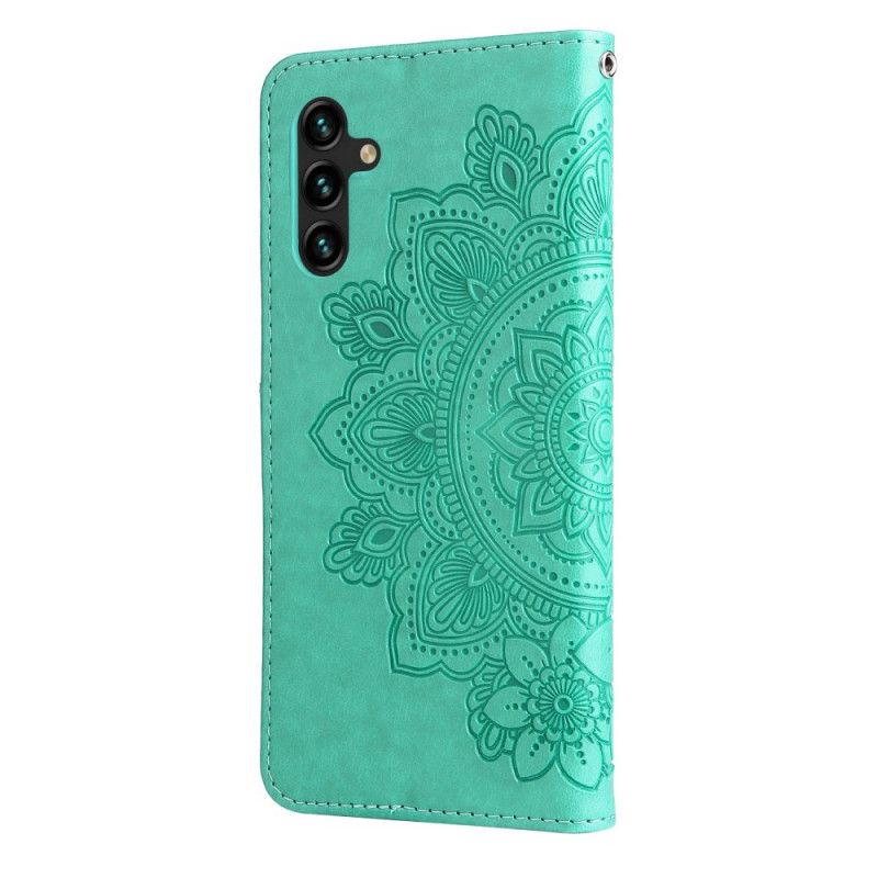 Leren Hoesje Samsung Galaxy A13 5g Bloemenmandala