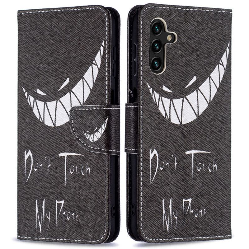 Leren Hoesje Samsung Galaxy A13 5g Duivel Telefoon