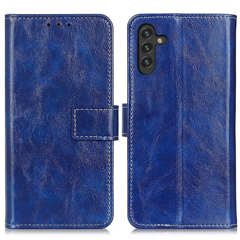 Leren Hoesje Samsung Galaxy A13 5g Glanzende En Zichtbare Naden