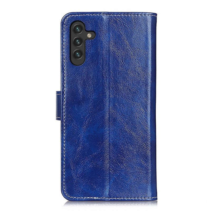 Leren Hoesje Samsung Galaxy A13 5g Glanzende En Zichtbare Naden