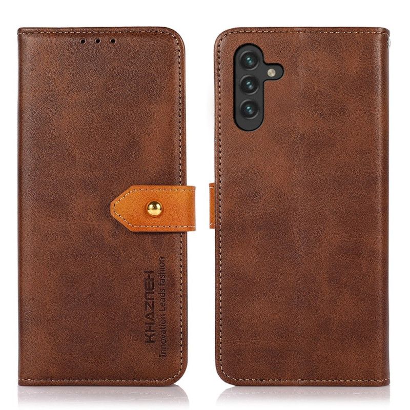 Leren Hoesje Samsung Galaxy A13 5g Kunstleer Met Khazneh Band Bescherming Hoesje