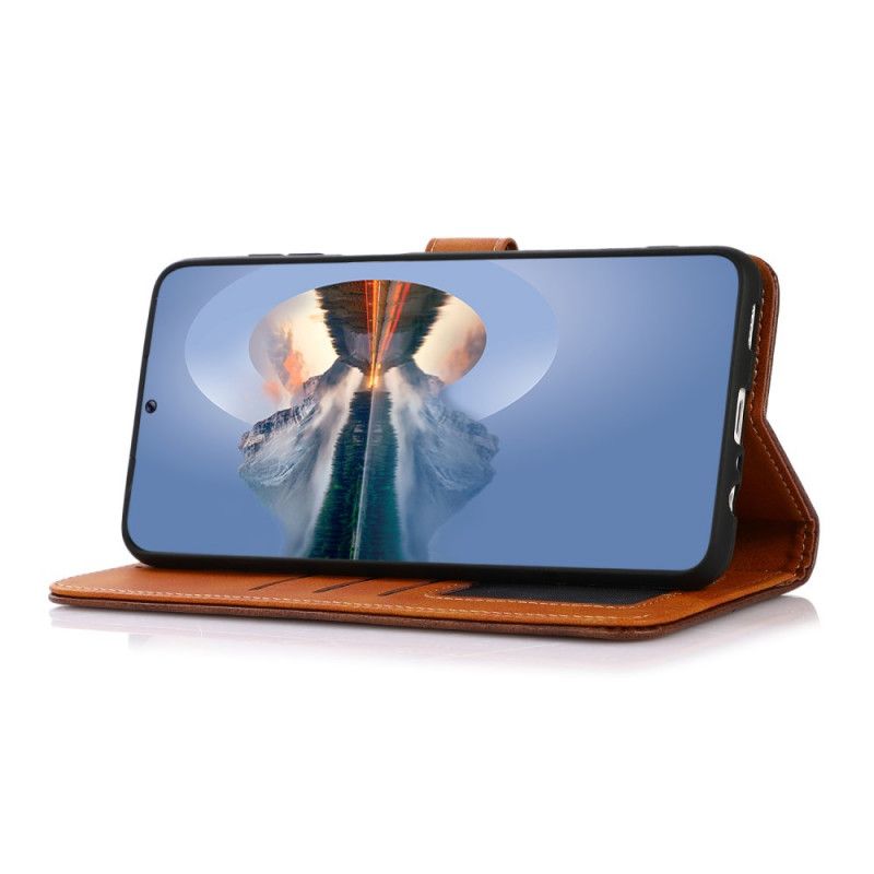 Leren Hoesje Samsung Galaxy A13 5g Kunstleer Met Khazneh Band Bescherming Hoesje
