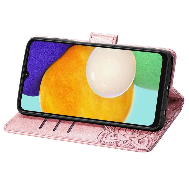 Leren Hoesje Voor Samsung Galaxy A13 5g Halve Vlinders
