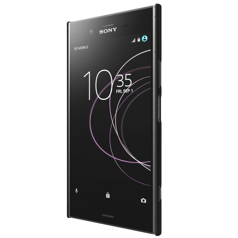 Hoesje voor Sony Xperia XZ1 Zwart Stijve Frosted Nillkin
