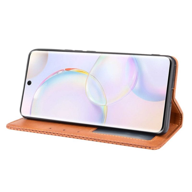 Folio-hoesje Huawei Nova 9 / Honor 50 Gestileerd Vintage Leereffect