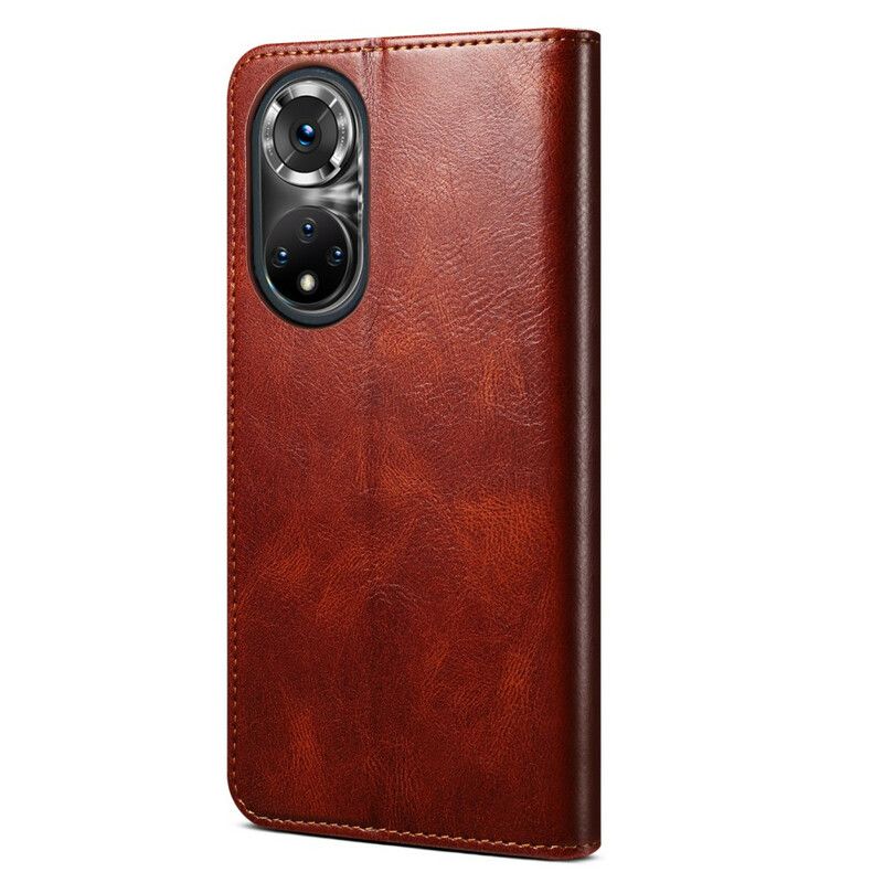 Folio-hoesje Huawei Nova 9 / Honor 50 Gewaxt Kunstleer