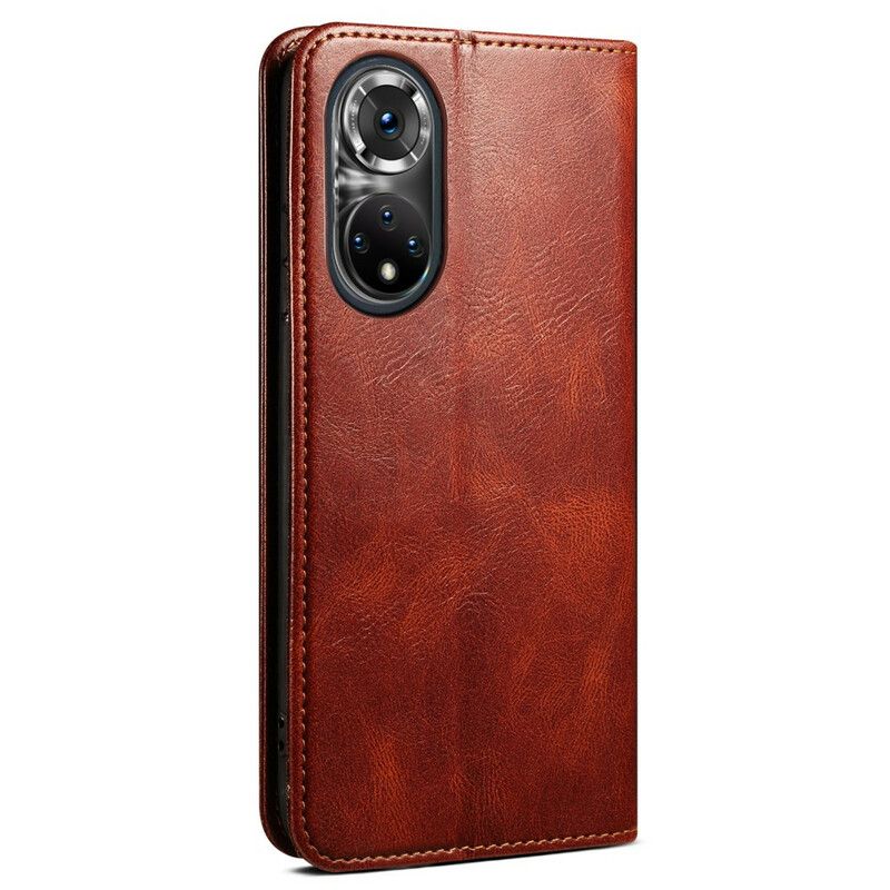 Folio-hoesje Huawei Nova 9 / Honor 50 Gewaxt Kunstleer