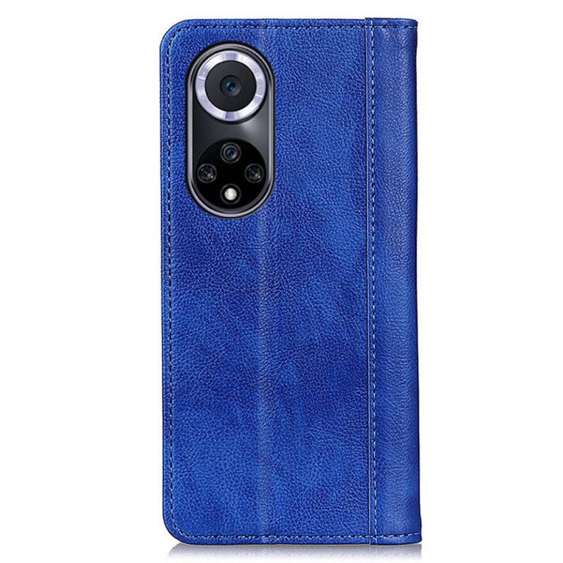 Folio-hoesje Huawei Nova 9 / Honor 50 Telefoonhoesje Elegantie Split Litchi Leer