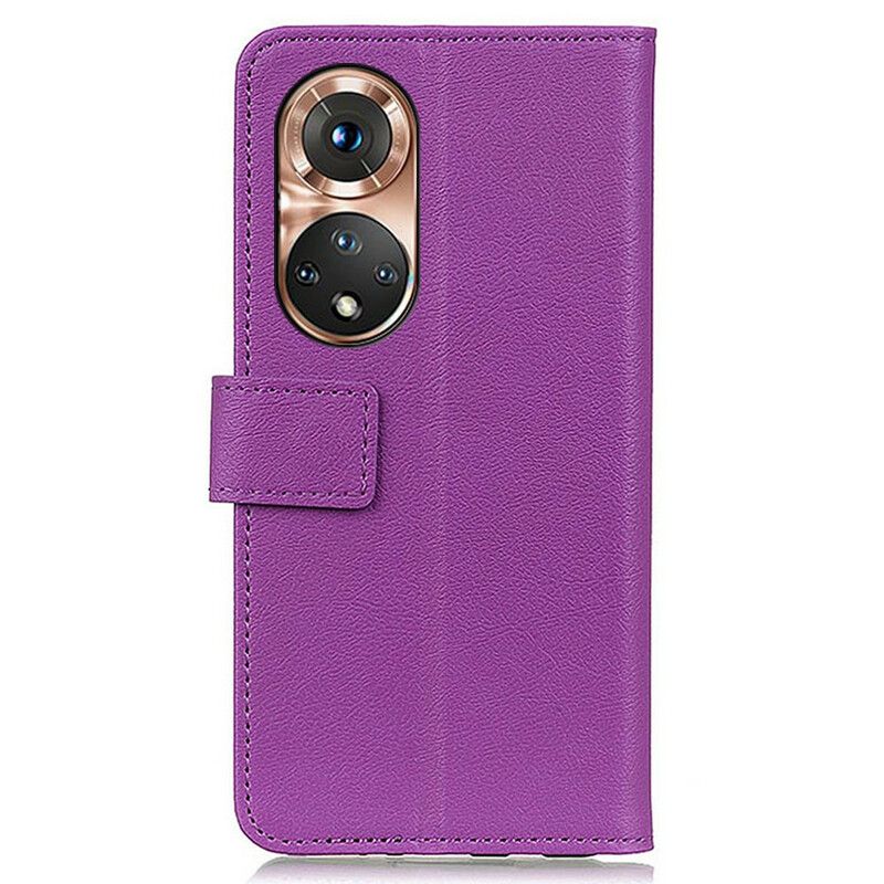 Folio-hoesje Huawei Nova 9 / Honor 50 Telefoonhoesje Klassiek Leereffect