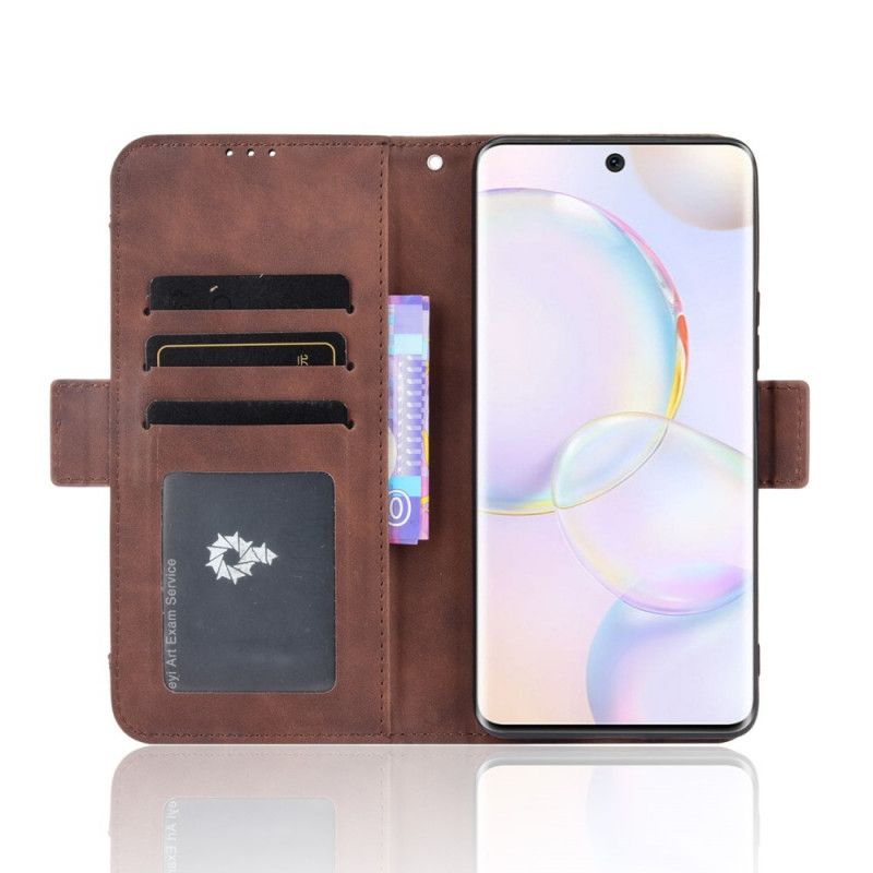 Leren Hoesje Huawei Nova 9 / Honor 50 Eersteklas Multi-kaart