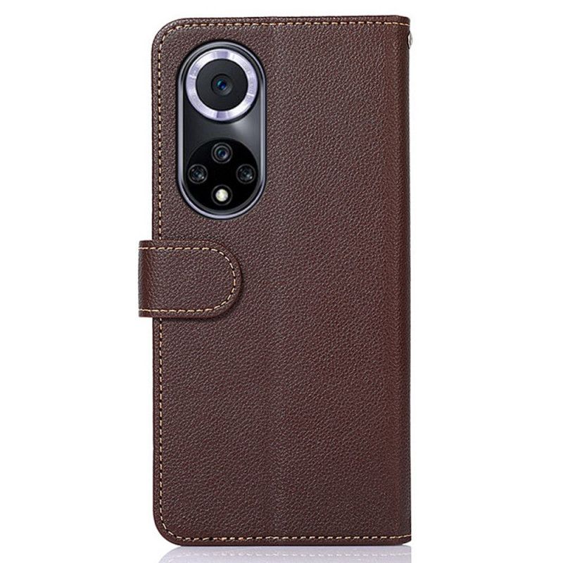 Leren Hoesje Huawei Nova 9 / Honor 50 Litchi-stijl Rfid Khazneh Bescherming Hoesje