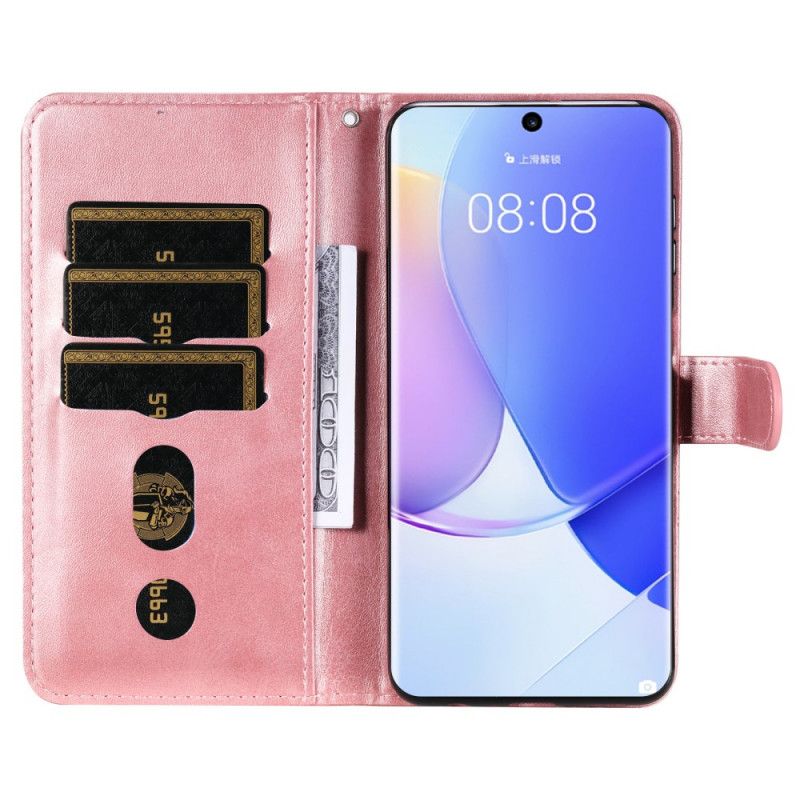 Leren Hoesje Huawei Nova 9 / Honor 50 Vintage Portemonnee Bescherming Hoesje
