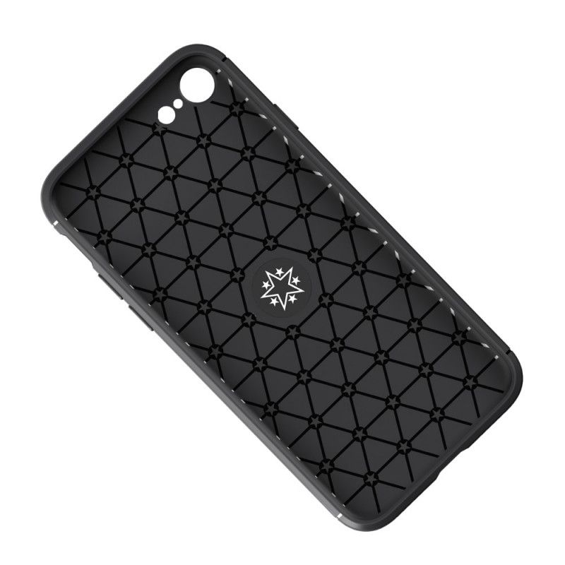 Case Hoesje iPhone 6 / 6S Rood Zwart Telefoonhoesje Magnetische Roterende Ring