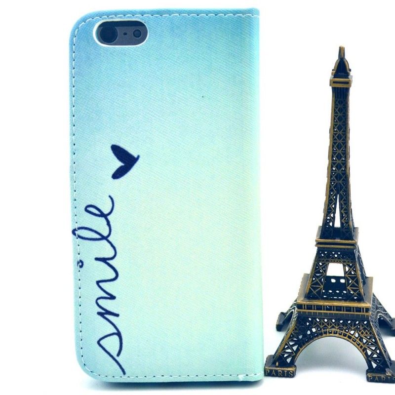 Cover Folio-hoesje iPhone 6 / 6S Telefoonhoesje Lach