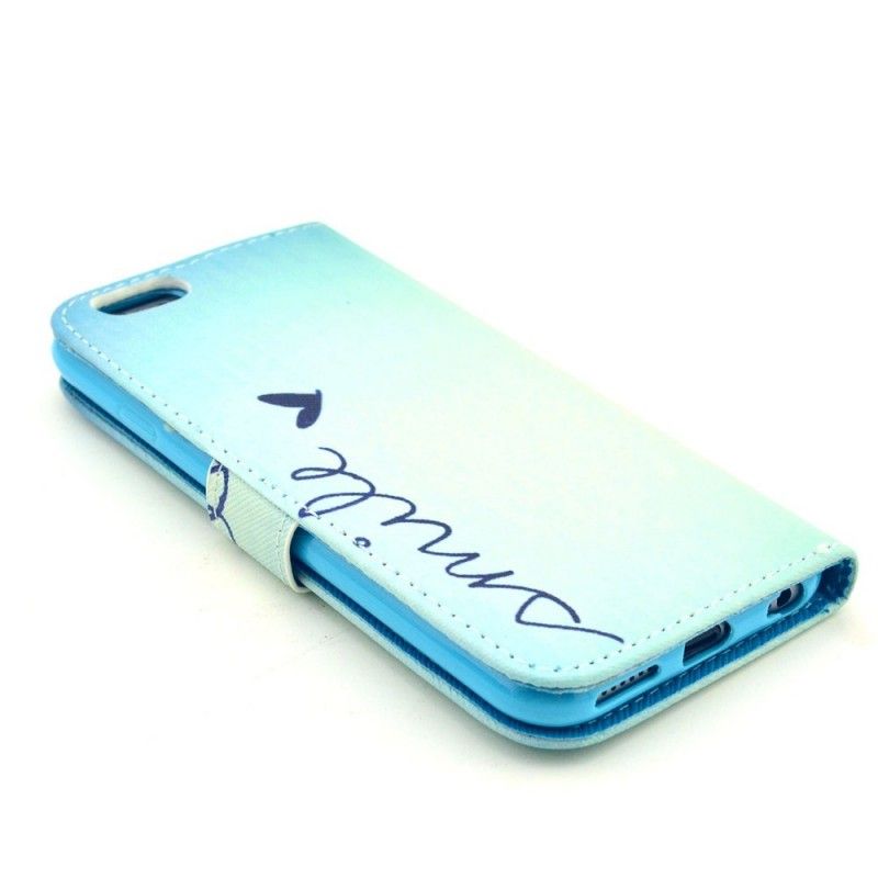 Cover Folio-hoesje iPhone 6 / 6S Telefoonhoesje Lach