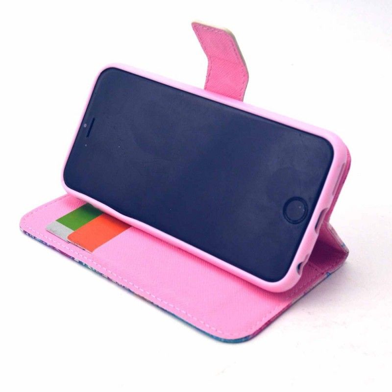 Cover Folio-hoesje iPhone 6 / 6S Telefoonhoesje Lotus