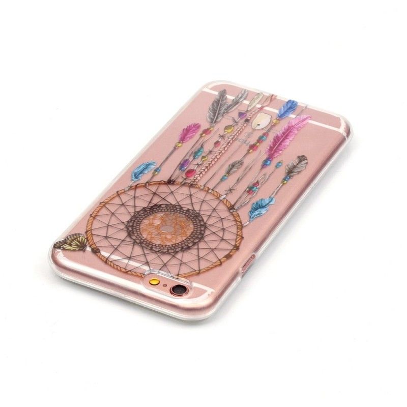 Cover Hoesje iPhone 6 / 6S Telefoonhoesje Transparante Kleurrijke Dromenvanger