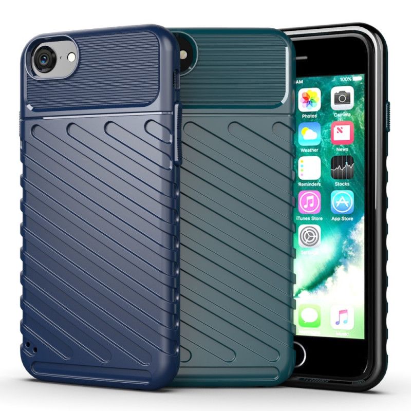 Hoesje iPhone 6 / 6S Groen Zwart Donderreeks
